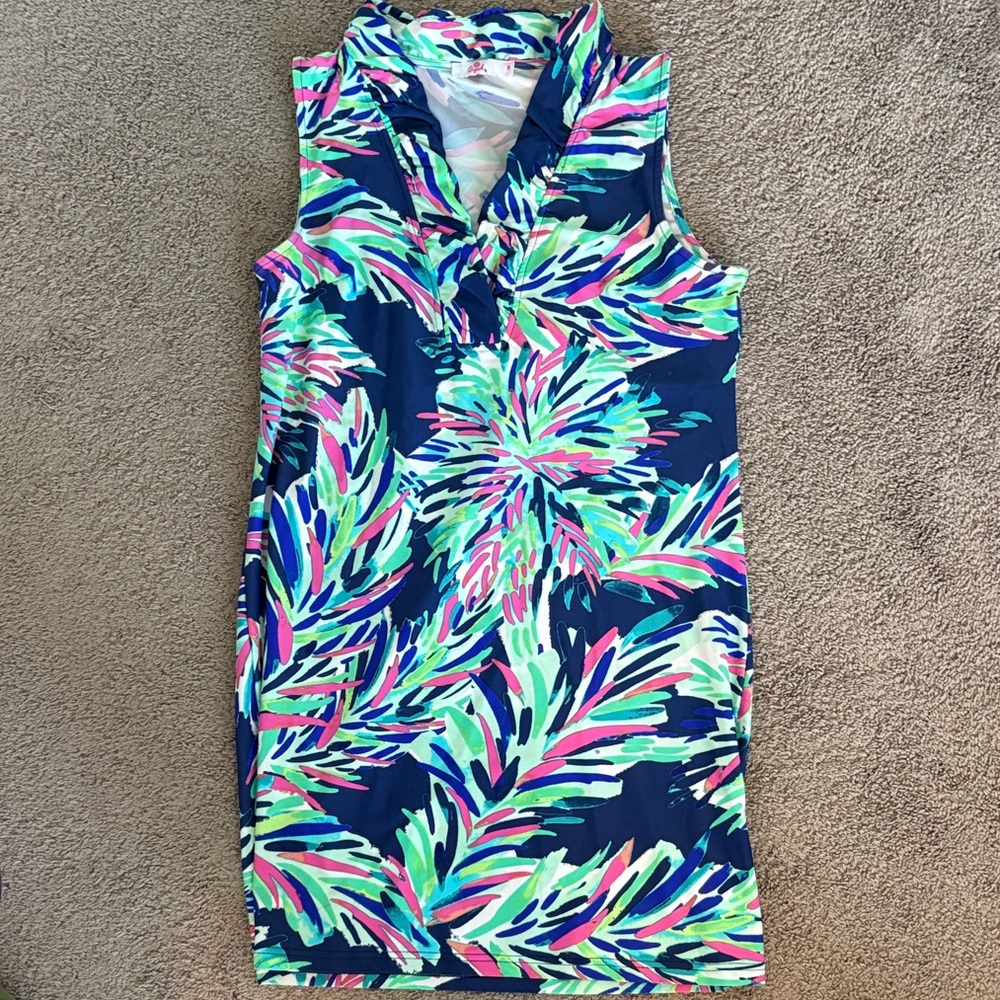 Aryeh Women’s Vibrant Leaf Print Golf Dress